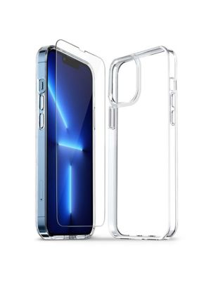 Jinya Glass Screen Protector & Protecting Case for iPhone 13 Pro Max