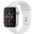 Apple Watch Series 5 GPS+ cellular -44mm Silver Aluminum Case with White Sport Band -MWVY2