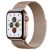 Apple Watch Series 5 GPS + Cellular -44mm Gold Stainless Steel Case with Gold Milanese Loop -MWWJ2