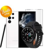 Galaxy S22 Ultra 5G Dual Sim Snapdragon 256GB+Galaxy Watch4 Classic+Glass Screen Protector Bundle offer.!