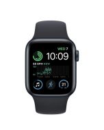 Apple Watch SE (2022) GPS 44mm Midnight Aluminum Case with Midnight Sport Band-MNK03
