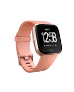 Fitbit Versa Watch -Rose Gold Aluminum Case/Peach Band