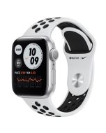 Apple Watch Series 6 GPS 40mm Silver Aluminum Black Nike Sport Band-M00T3