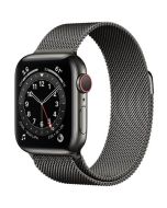 Apple Watch Series 6 GPS + Cellular 40mm Graphite Stainless Steel Case with Graphite Milanese Loop
