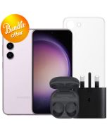 Samsung Galaxy S23 5G 128GB+Galaxy Buds2 Pro+25W Adapter+Clear Case+Screen Protector-Bundle Offer