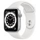 Apple Watch Series 6 GPS 44mm Silver Aluminum Case with White Sport Band