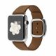 Apple Watch -42mm Stainless Steel Case Brown Modern Buckle
