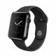 Apple Watch -38mm Stainless Steel Case with Black Sport Band -Mj2y2