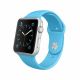 Apple Watch Sport -42mm Silver Aluminum Case with Blue Sport Band -MLC52