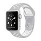 Apple Watch Nike+ 38mm Silver Aluminum Case with Flat Silver/White Nike Sport Band-MNNQ2