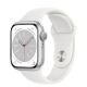 Apple Watch Series 8 GPS 45mm Silver Aluminum Case with White Sport Band