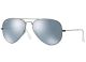 Ray-Ban Aviator Flash Lenses Sunglasses RB3025 029/30 58inch Silver Flash