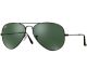 Ray-Ban Classic Aviator Unisex Sunglasses RB3025-L2823 58 Black Crystal Green