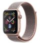 Apple Watch Series 4 GPS 44mm Gold Aluminum Case with Pink Sand Sport Loop -MU6G2AE