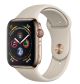 Apple Watch Series 4 GPS + Cellular 44mm Gold Stainless Steel Case with Stone Sport Band -MTX42AE