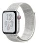 Apple Watch Nike+ Series 4 GPS + Cellular 44mm Silver Aluminum Case with Summit White Nike Sport Loop -MTXJ2AE