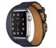 Apple Watch Hermès GPS + Cellular, 40mm Stainless Steel Case with Bleu Indigo Swift Leather Double Tour -MU722AE