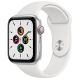 Apple Watch SE GPS + Cellular 44mm Silver Aluminum Case with White Sport Band