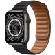 Apple Watch Edition Series 7 GPS + Cellular Space Black Titanium Case with Midnight Leather Link