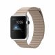 Apple Watch -42mm Stainless Steel Case Stone Leather Loop -MJ432