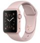 Apple Watch  38mm Rose Gold Aluminum Case with Pink Sand Sport Band -MNNY2