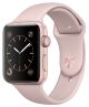 Apple Watch 38mm Rose Gold Aluminum Case with Pink Sand Sport Band-MNNH2