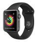 Apple Watch 42mm Space Gray Aluminum Case with Black Sport Band - MP032