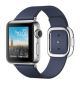 MJ342 Apple Watch -38mm Stainless Steel Case with Midnight Blue Modern Buckle