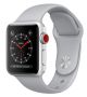 Apple Watch Series 3 (GPS + Cellular) -38mm Silver Aluminum Case with Fog Sport Band-MQJN2