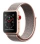 Apple Watch Series 3 (GPS + Cellular) -38mm Gold Aluminum Case with Pink Sand Sport Loop-MQJU2