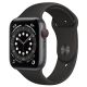 Apple Watch Series 6 GPS + Cellular 44mm Space Gray Aluminum Case with Black Sport Band