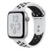 Apple Watch Nike+ Series 4 GPS + Cellular 44mm Silver Aluminum Case with Pure Platinum/Black Nike Sport Band -MTXC2