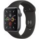 Apple Watch Series 5 GPS -44mm Space Gray Aluminum Case with Black Sport Band -MWVF2