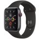 Apple Watch Series 5 GPS + Cellular -44mm Space Gray Aluminum Case with Black Sport Band -MWWE2