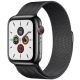 Apple Watch Series 5 GPS + Cellular -44mm Space Black Stainless Steel Case with Space Black Milanese Loop -mwwl2