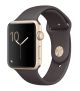 Apple Watch Series 2 -42mm Gold Aluminum Case with Cocoa Sport Band -MNNN2