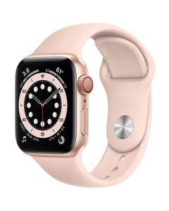 Apple Watch Series 6 GPS + Cellular 40mm Gold Aluminum Case with Pink Sand Sport Band