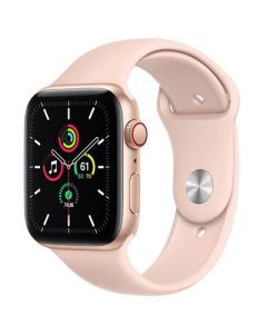 Apple Watch SE GPS + Cellular 40mm Gold Aluminum Case with Pink Sand Sport Band