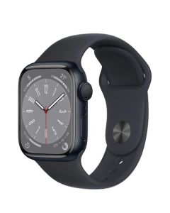 Apple Watch Series 8 GPS 45mm Midnight Aluminum Case with Midnight Sport Band-MNP13