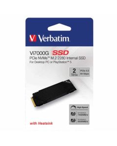 Verbatim Vi7000G Internal PCIe NVMe M.2 SSD 2TB for PC / PS5