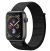 Apple Watch Series 4 GPS 44mm Space Gray Aluminum Case with Black Sport Loop -MU6E2AE