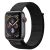 Apple Watch Series 4 GPS + Cellular 44mm Space Gray Aluminum Case with Black Sport Loop -MTVV2AE