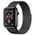 Apple Watch Series 4 GPS + Cellular 44mm Space Black Stainless Steel Case with Space Black Milanese Loop -MTX32AE