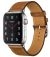Apple Watch Hermès GPS + Cellular, 40mm Stainless Steel Case with Fauve Barenia Leather Single Tour -MU6Y2AE