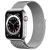 Apple Watch Series 6 GPS + Cellular 44mm Silver Stainless Steel Case with Silver Milanese Loop