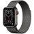 Apple Watch Series 6 GPS + Cellular 40mm Graphite Stainless Steel Case with Graphite Milanese Loop