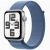 Apple Watch SE (2023) GPS 44mm Silver Aluminum Case with Winter Blue Sport Loop