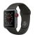 Apple Watch Series 3 (GPS + Cellular) -38mm Space Gray Aluminum Case with Gray Sport Band-MR2W2
