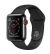 Apple Watch Series 3 (GPS + Cellular) -38mm Space Black Stainless Steel Case with Black Sport Band-MQJW2