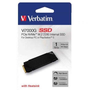 Verbatim Vi7000G Internal PCIe NVMe M.2 SSD 1TB for PC / PS5